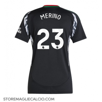 Arsenal Mikel Merino #23 Maglia Gara Trasferta Repliche 2024-25 Donna Maniche Corte